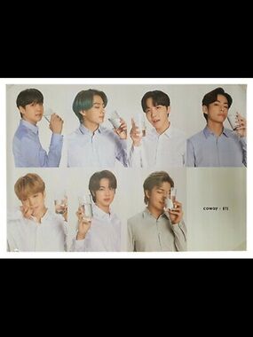 BTS x Coway Promotional Home Art Poster - White